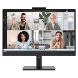 Lenovo Monitor T24mv-30 23,8" FHD IPS – Écran avec Webcam IR