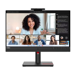 LENOVO ThinkVision T24mv-30 23.8 FHD IPS – Écran PC USB-C, HDMI, Ethernet, Haut-parleurs & Webcam
