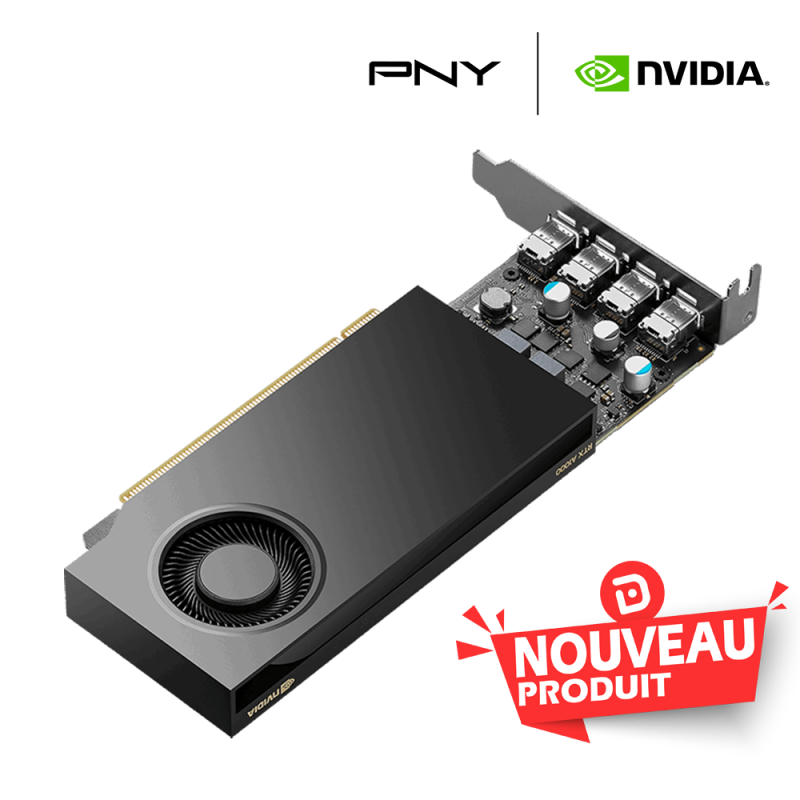 Acheter PNY Quadro RTX A1000 8GB PCIe 4.0 – Carte Graphique Pro